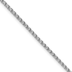 2.1mm 14k White Gold Diamond Cut Open Franco Chain Necklace, 24 Inch